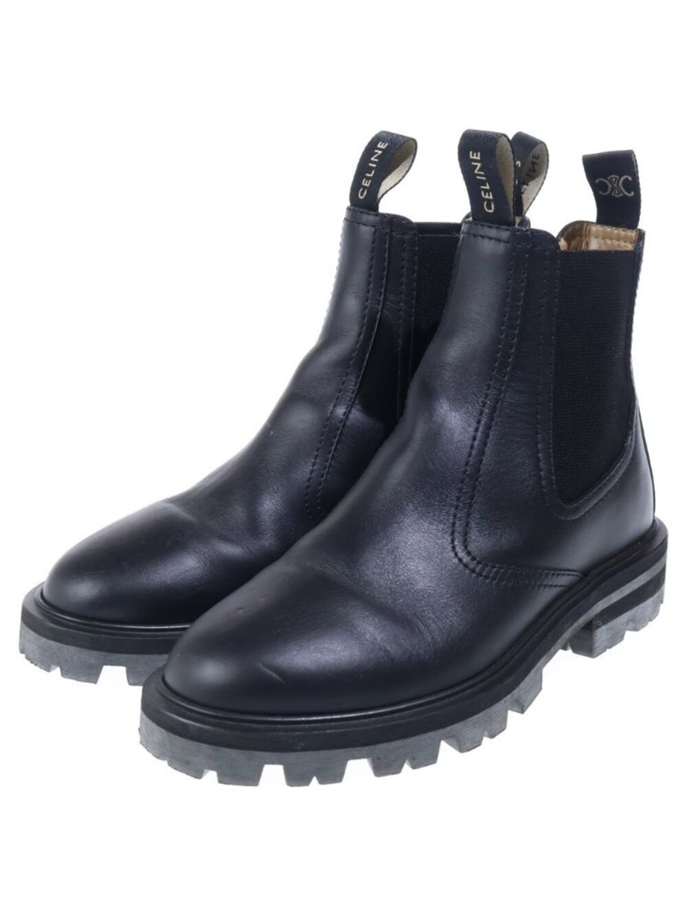 Celine Margaret Side Gore Chelsea Boots Black - Picture 2 of 6